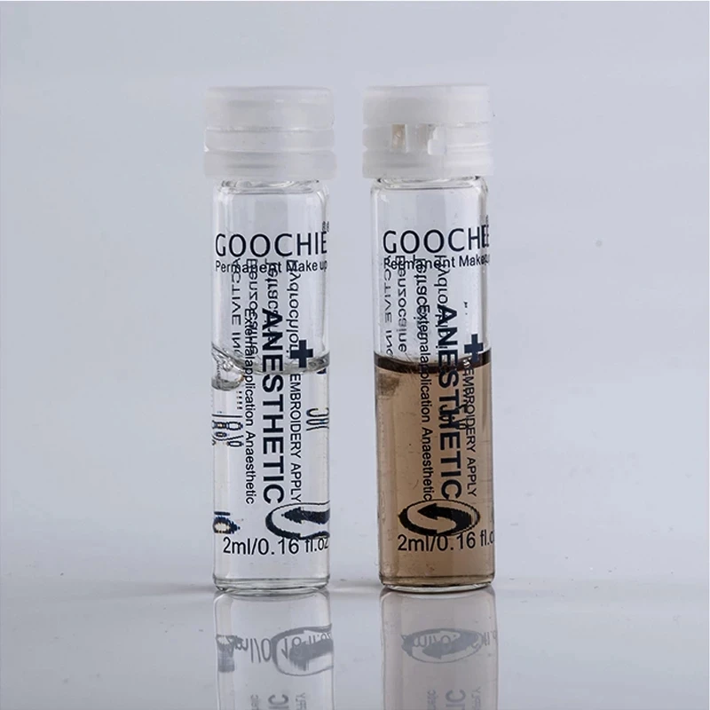 

New Goochie Permanent Makeup Skin Sooth Solution Painless Fixing Agent Eyebrow & lipstick Tattoo Assistance + Preservative Film