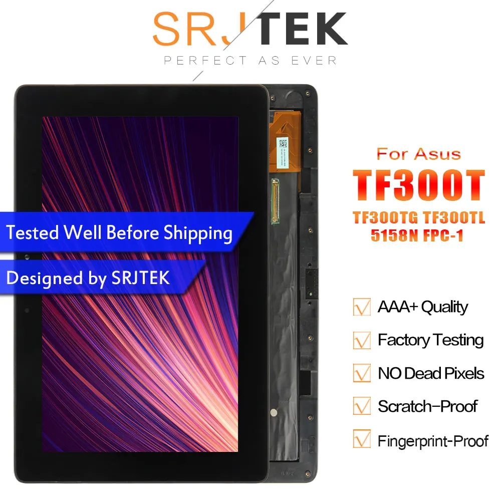 10 1 &quotдля Asus Transformer Pad TF300 TF300T TF300TG TF300TL 5158N FPC сенсорный экран дигитайзер ЖК дисплей