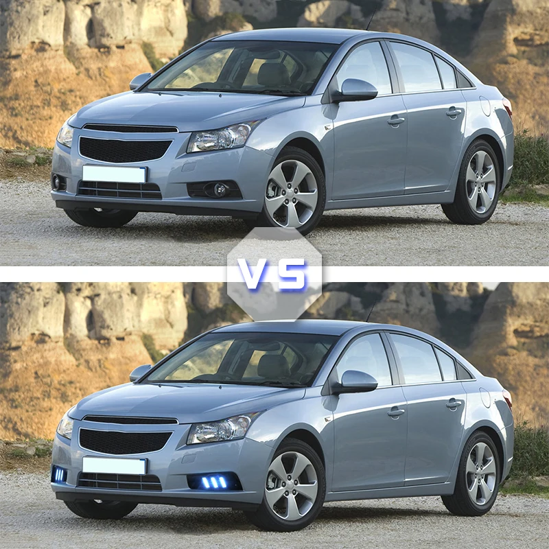 Светодиодный дневные ходовые огни с указателем поворота для chevrolet cruze 2009 2010 2011 2012