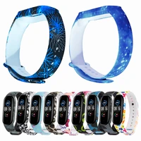 new silicone for xiaomi mi band 5 correa smart band painted bracelet for xiaomi miband 5 strap sport silicone watch wrist band