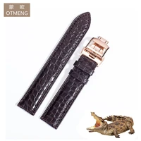 genuine leather strap for jaeger le coulter clown flip dating series luxury crocodile skin watchband for men 19mm 20mm 21mm