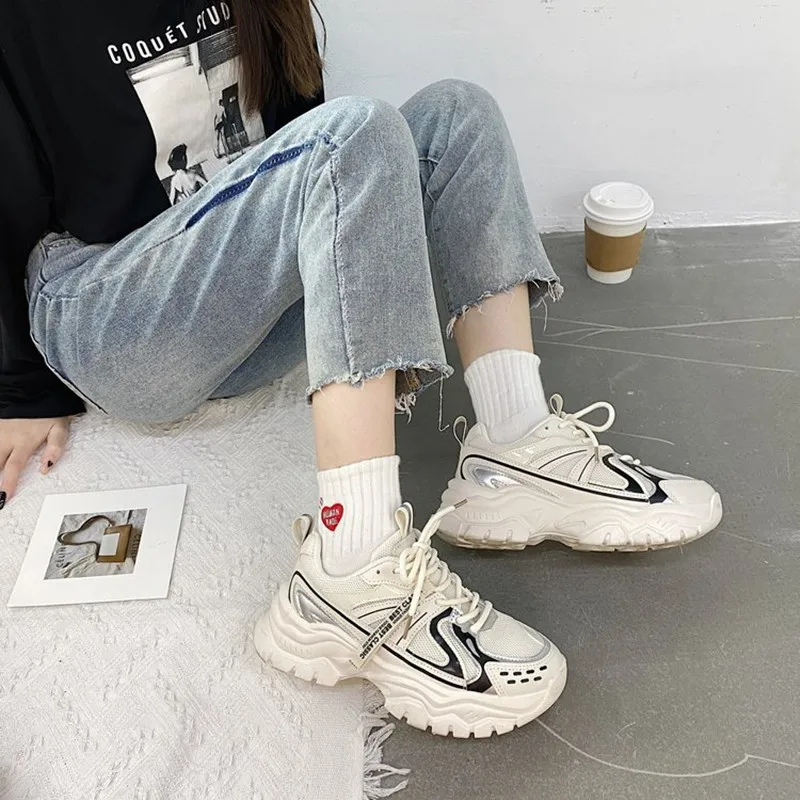 

Модная обувь для отца, женская обувь INS Tide 2021, новая весенне-осенняя универсальная повседневная обувь с супер огнеупорным портом и S-образным...