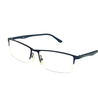 retro reading glasses rectangular blue metal frame optical eyeglasses for men women ultralight business1 1 5 2 2 53 3 5 4