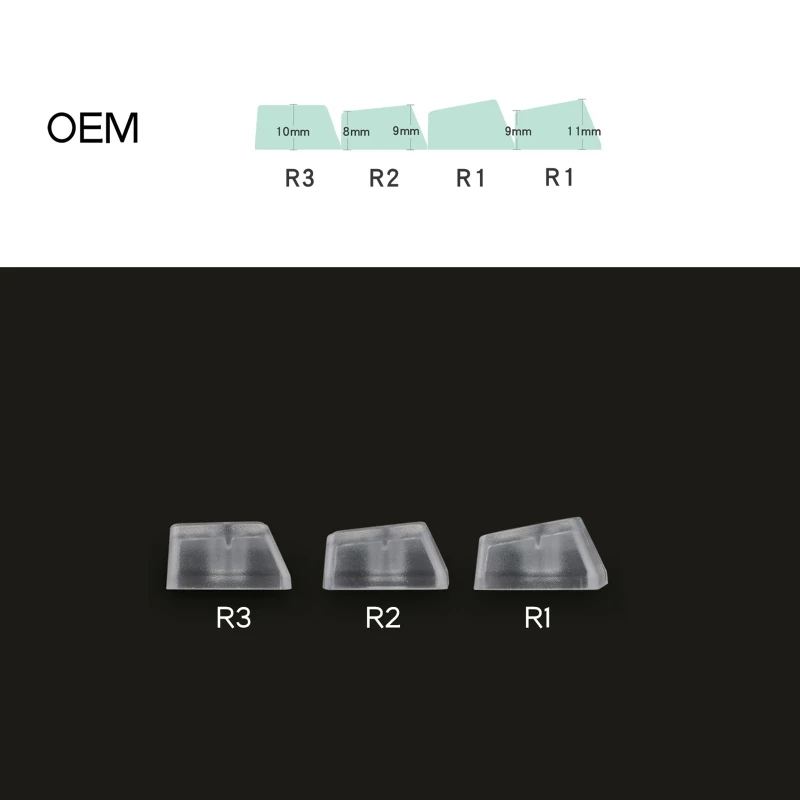 

10Pcs Transparent ABS Keycaps Mechanical Keyboard Keycaps Matte Backlit Key Cover for Mechanical Keyboard Cherry Profile