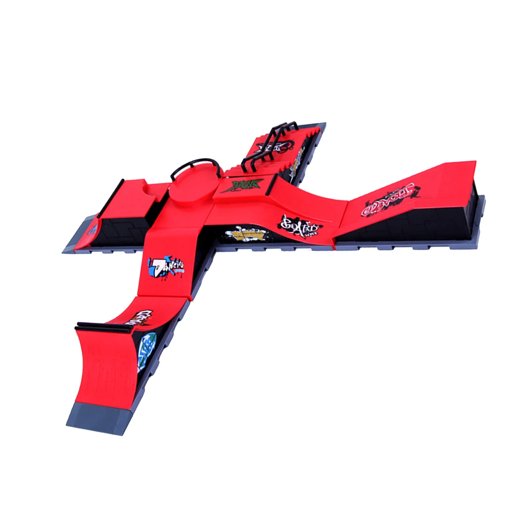 

Plastic Skateboard And Ramp Accessories Set 23.5x10x9cm Kids Funny Toys