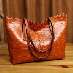 simple and elegant handbag large capacity ladys bag 2021 new alligator fashion shoulder bag womens tote bag travelling bag free global shipping