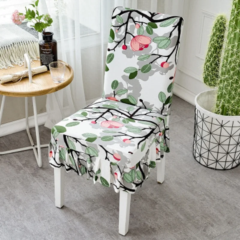 Эластичное пасторальное современное съемное кресло-стрейч из спандекса с