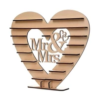 c5ac wedding wooden ornaments mrmrs chocolate stand display candy cupcake desserts holder home decor wedding party bars