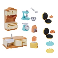 forniture for doll cabinet wash basin bread maker bakeware kitchen set dollhouse miniatures accessories mini items toys