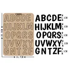 Новая футболка с надписями с A-Z деревянный под давлением Скрапбукинг C-2290 Трафаретный вырубной штамп несколько размеров