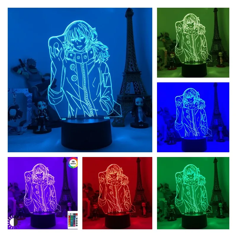 

Tokyo corpse turtle night light 3D magic light hot game light bedroom decoration LED light atmosphere bedside night light