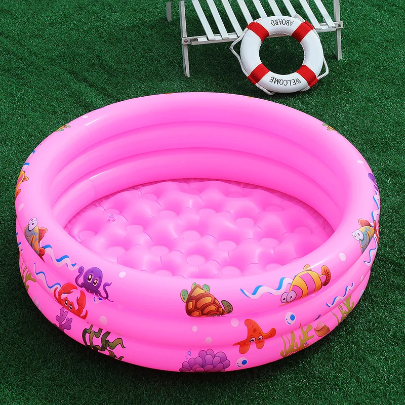 

150 Cm 3-story Children's Inflatable Pool Bathtub Large Round Swimming Pool Children's Fishing Pool Toys Gifts In Summer