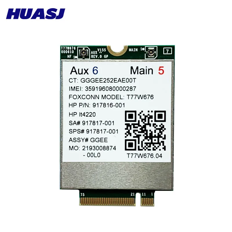 T77W676 lt4220 X12 для модема SODIAL 4G LTE 917817 100 WWAN M.2 450 Мбит/с беспроводная карта Elite X2 1030 G3
