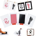 Нетоксичные детские чернильные прокладки для отпечатков пальцев без прикосновения для детей 0-6 месяцев сувенирный подарок для новорожденных