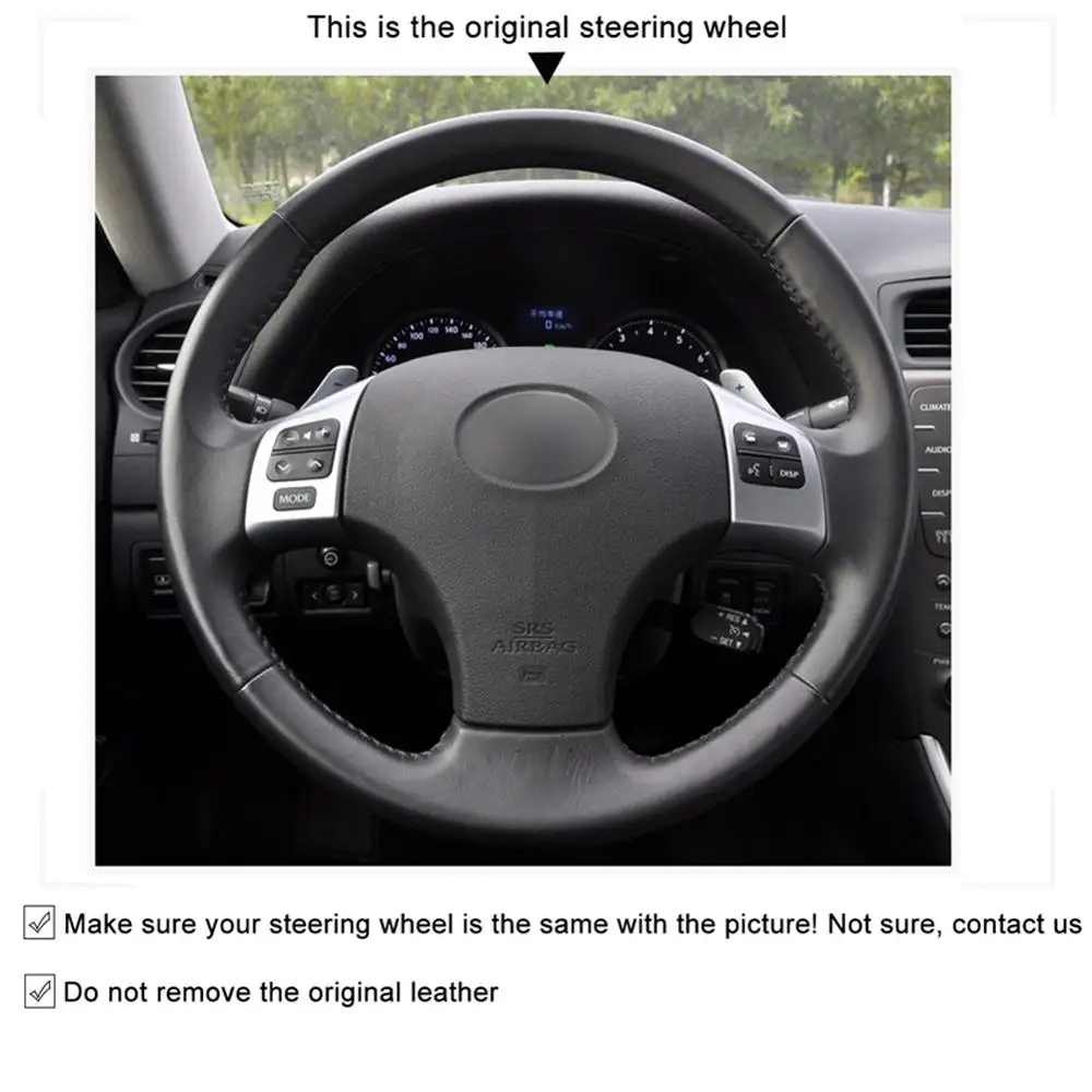 Чехлы MEWANT из черной натуральной замши на руль для Lexus IS IS250 IS250C IS300 IS300C IS350 IS350C F SPORT