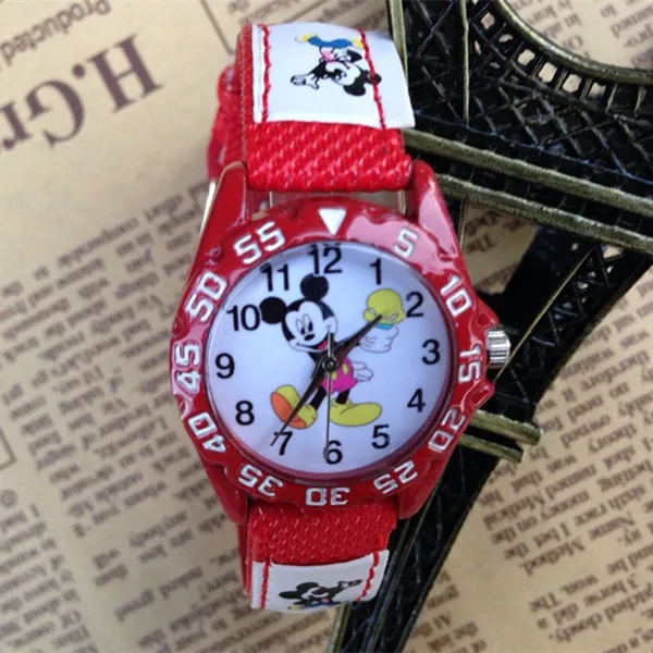 

Cute cartoon girl Mickey children watch girls primary school students Disney baby watch kids watch watches children watch
