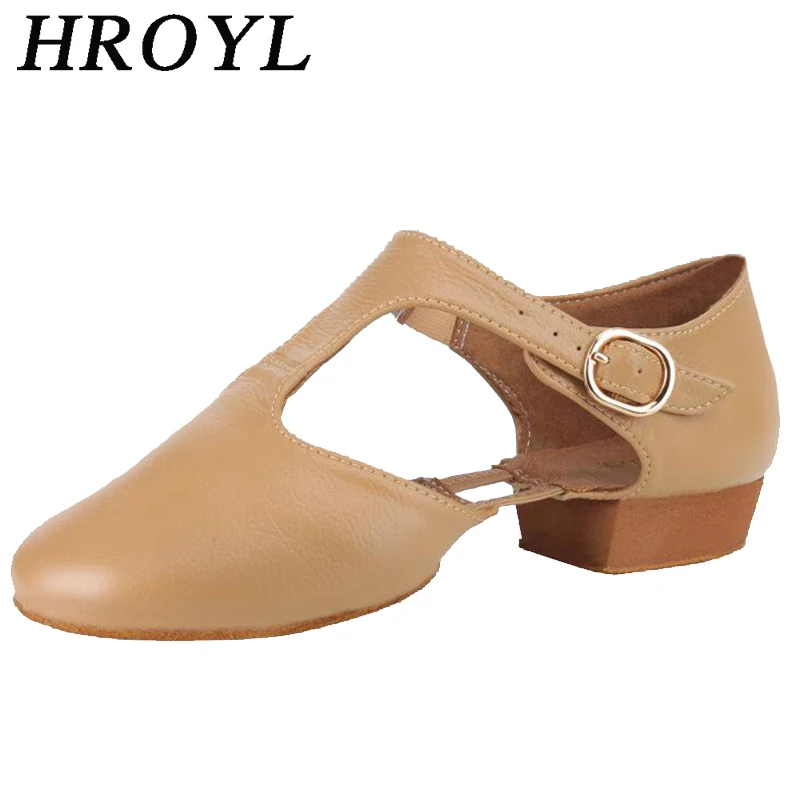 Женские туфли для джазовых танцев эластичные танцевальные из натуральной