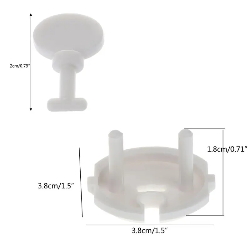 

10pcs Power Socket Electrical Outlet Baby Kids Child Safety Guard Protection Anti Electric Shock Plugs Protector Rotate Cover