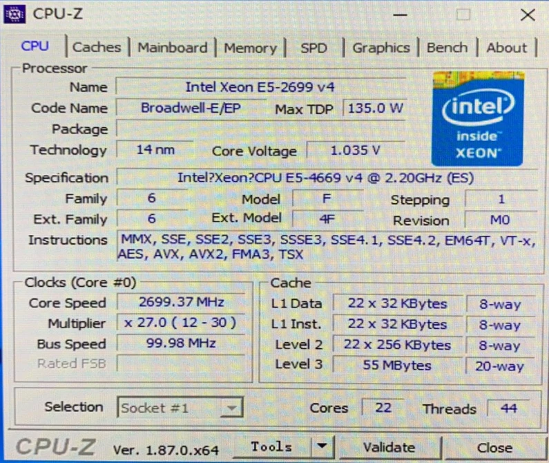 Процессор Intel ЦП Xeon версия QS 2 20 ГГц 22 ядра 55 м 4669 v4 E5 4669v4 процессор бесплатная