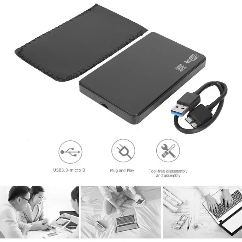 Корпус для внешнего жесткого диска 2 5 дюйма USB 3 0 Micro B на SATA 6 Гбит/с|Корпус диска| |