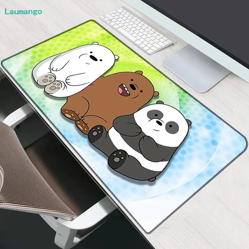 

Cute Three Bear Large Mousepad Anime Mouse Pad Xl Gaming Table Carpet Mouse Computer Mat Pc Gamer Rug Data Frog Deskmat Deskpad