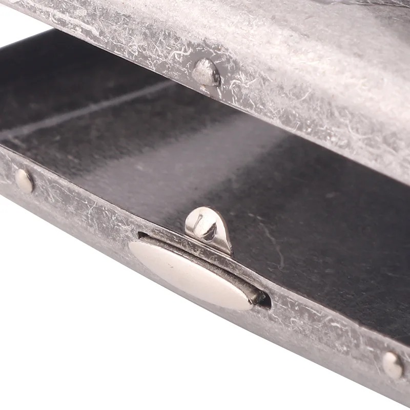 Винтажный металлический мужской чехол для сигарет футляр табака карманный