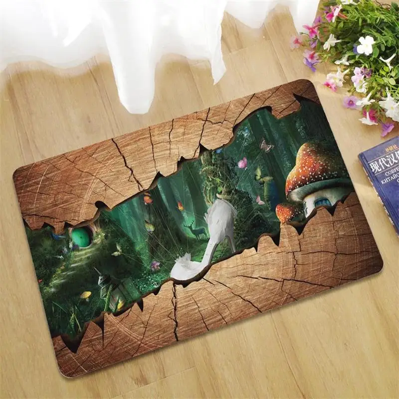 Популярный модный входной коврик резиновый 3D напольный для кухни гостиной