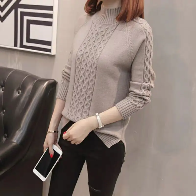 vy1036 2020 spring autumn winter new women fashion casual warm nice sweater woman female ol turtleneck women sweater free global shipping