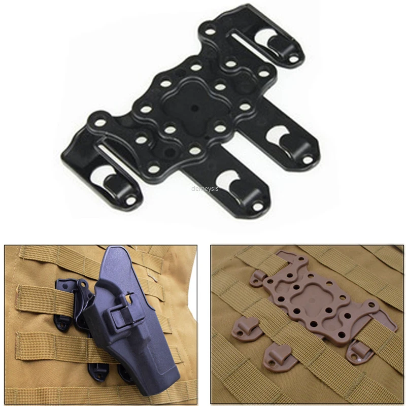 Тактический охотничий Пистолет Аксессуары для кобуры ударный Молл платформа