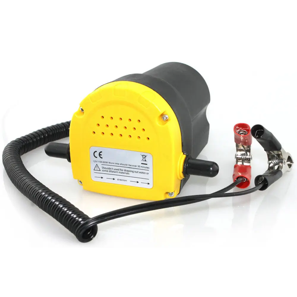 Car DC 12V 60W Fuel Pump Oil Diesel Extractor Scavenge Suction Vacuum Transfer Change |