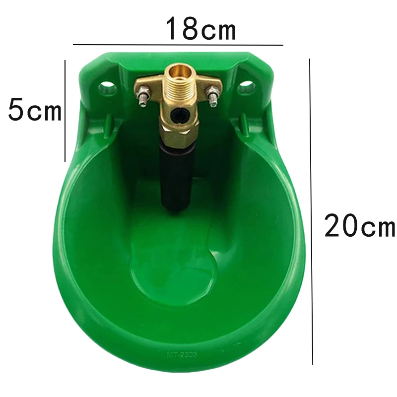 

Sheep Automatic Drinking Bowl Pony Calf Pig Feeder Animal Feeder Engineering Plastics Green Premium Drinking Water 1pc