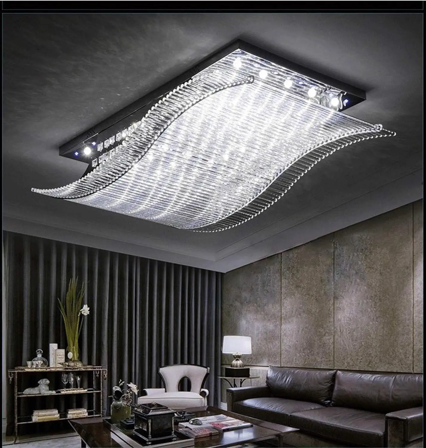 Современная люстра кристаллы для люстры K9 из хрусталя и нержавеющей стали 4 сцены