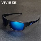 Мужские солнцезащитные очки VIVIBEE, Поляризованные, зеркальные, синие, для спорта на открытом воздухе, для бега, 2021 уф400, классические очки для вождения, рыбалки