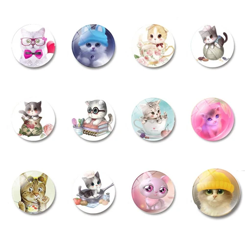 10pcs cats 10 шт. 3D Мультяшные машинки магниты на холодильник для детей магниты на холодильники для украшения дома аксессуары детские игрушки подарки для мальчиков - Цвет: 10pcs cats