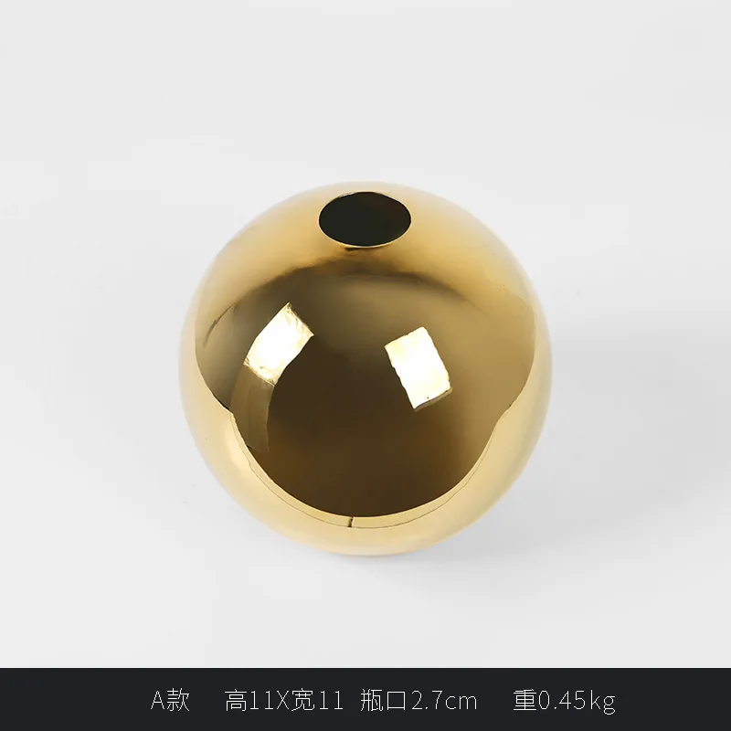 Modern Vase Simple High End Round Decorations Desktop Home Living Room | Дом и сад