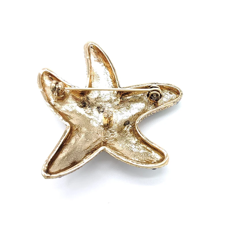 PD БРОШОК 2025 Сплав морская звезда Звезда Животные Сверкающий циркон