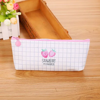 Pencil Case 1 шт. клубничный пенал Новинка канцелярская кавайная сумка студенческий симпатичный Карандаш сумка Высокая емкость Корейская сумка, школьные принадлежности - Цвет: Pencil Case