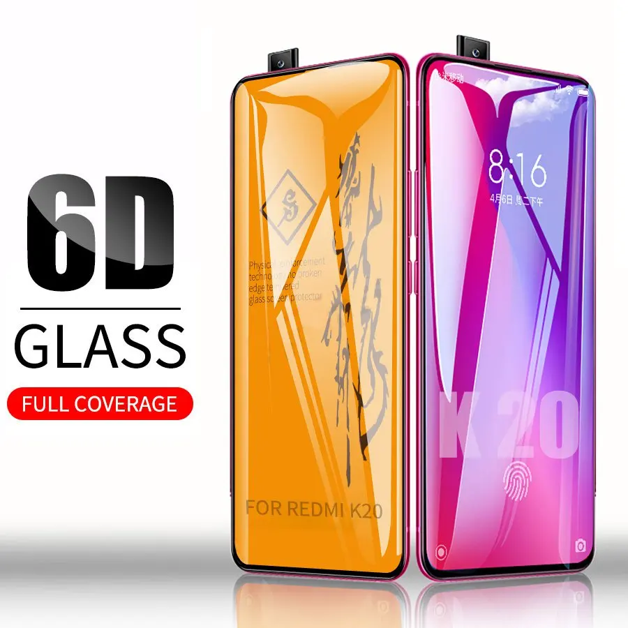 6D полное клеевое Покрытие Закаленное стекло для XiaoMi Mi 9T Pro Redmi K20 защита экрана