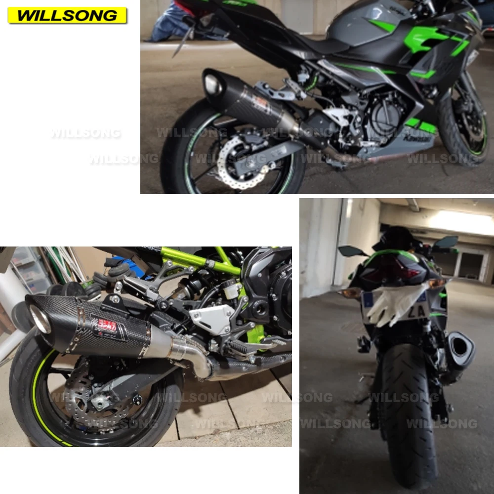 

36/51/60mm Universal Motorcycle Exhaust Pipe Muffler With DB Killer Carbon Fiber YOSHIMURA For Z900 Z1000 NINJA CBR R1 MT09 DUKE