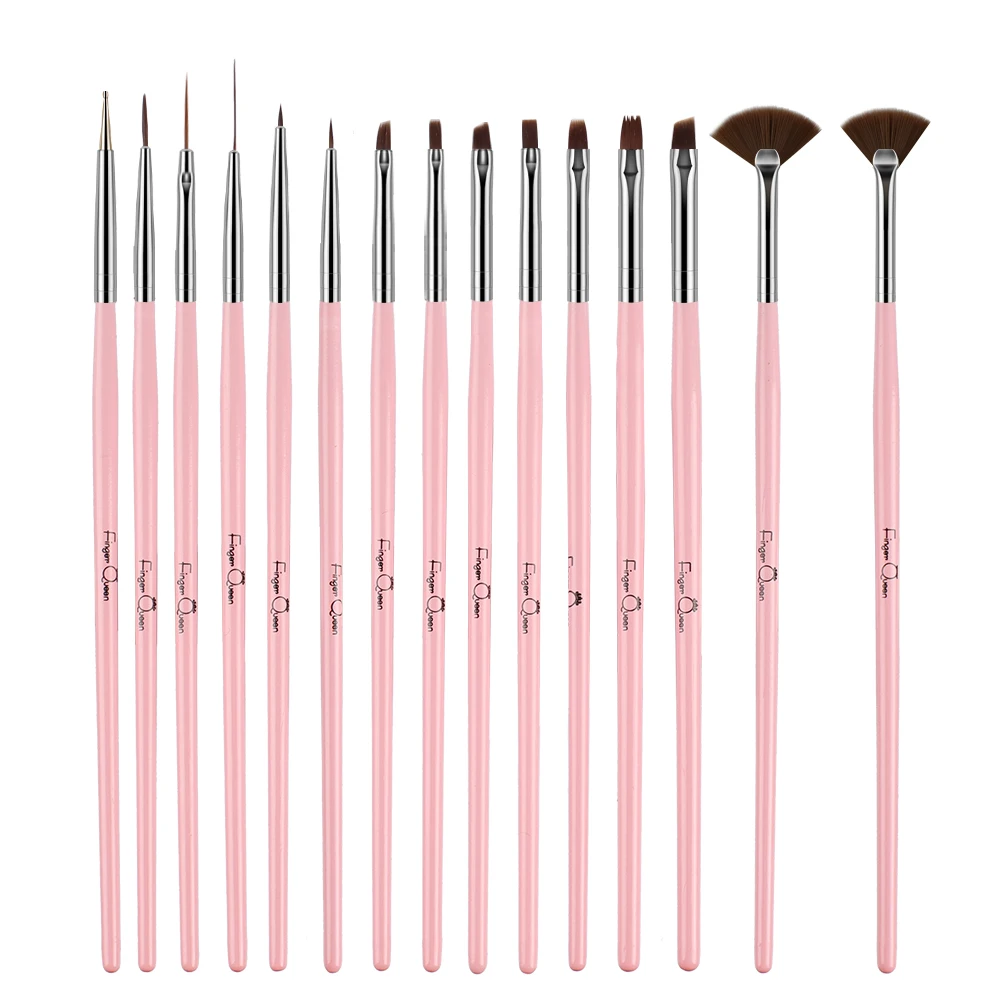 Ногтей кисти для маникюра гель ногтей 15 шт./компл. эффектом деграде (переход от