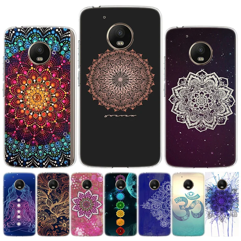 

mandala chakra yoga Phone Case For Motorola G9 Play G8 Plus G30 G7 Power Capa Moto ONE Vision Fusion G6 G5 E6 E5 Cover Shell