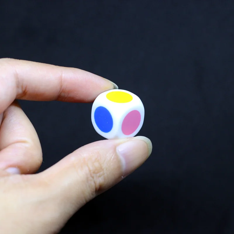 10 шт./партия 6-сторонний круглый цвет кости забавная игра-головоломка отправить