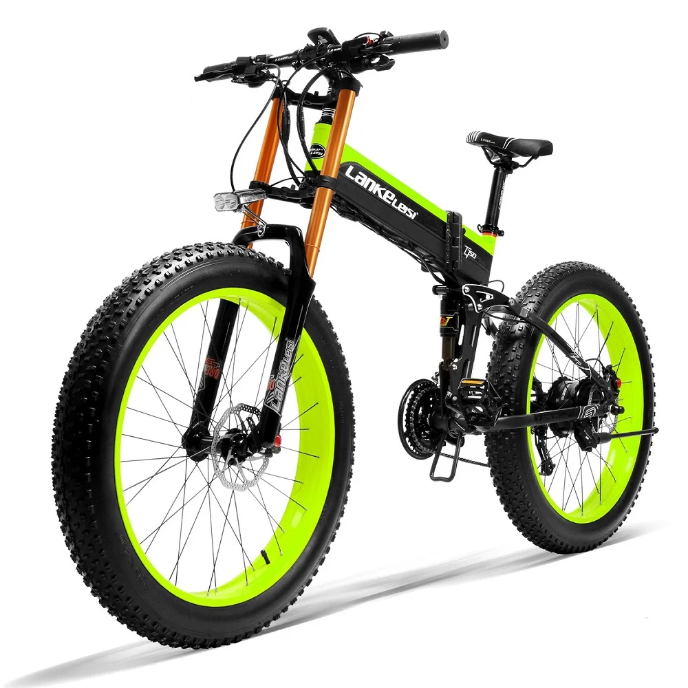 

Electric Bike with 1000W Motor 14.5AH Panasonic Battery Fat Tire Folding E-Bike 26x4.0 inch Fat Tire Foldable Electric Bicycle