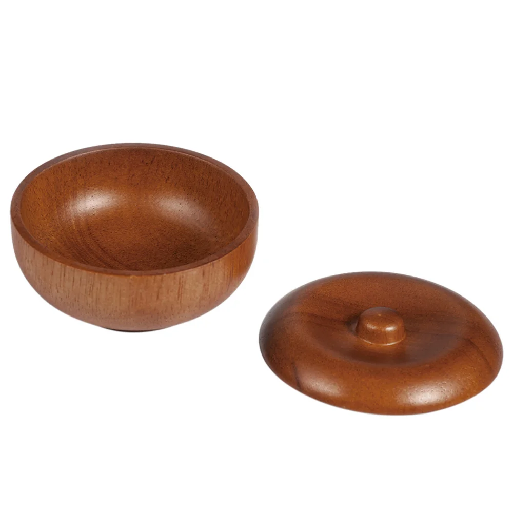 

1pc Wooden Shaving Bowl with Lid Shaving Soap Bowl Shaving Cream Bowl for Men Boy