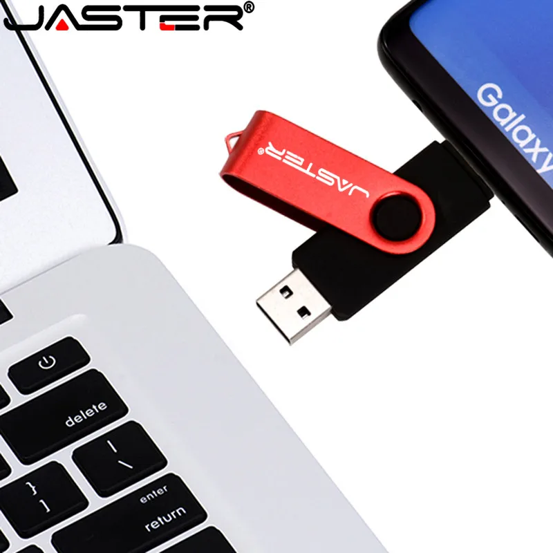 JASTER USB флеш накопитель OTG Usb флешка для Android смартфонов и ПК 128 Гб 64 ГБ 32 16 8 4