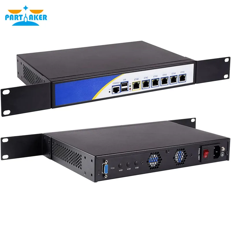 Брандмауэр par57 R3 устройство Intel Celeron 1037U для pfSense с 6 * I-211 Gigabit Lan оборудование