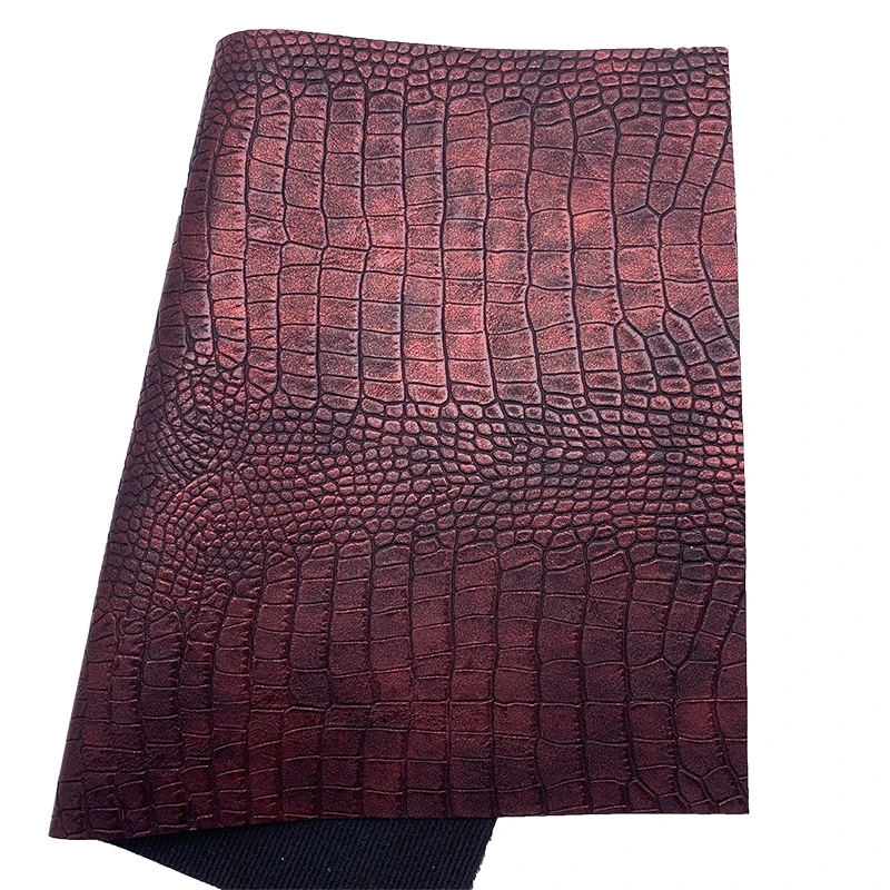 Набор из 4 штук бронзовых звезд с блестками на виниловой ткани, сочетающейся с металлической фальшкожей крокодила для изготовления ленточек и сережек своими руками, 21х29 см, арт. Q158.