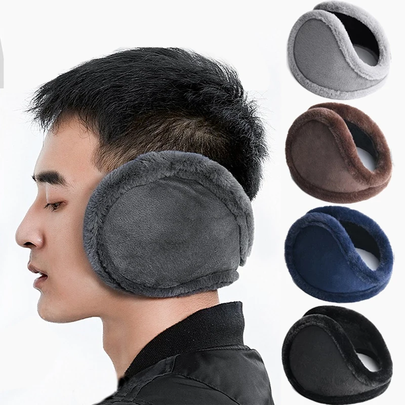 

Fleece Winter Earmuffs Warmers for Men Women Outdoor Riding Thicken Plush Soft Windproof Warm Earmuff Warmer Apparel Accessories