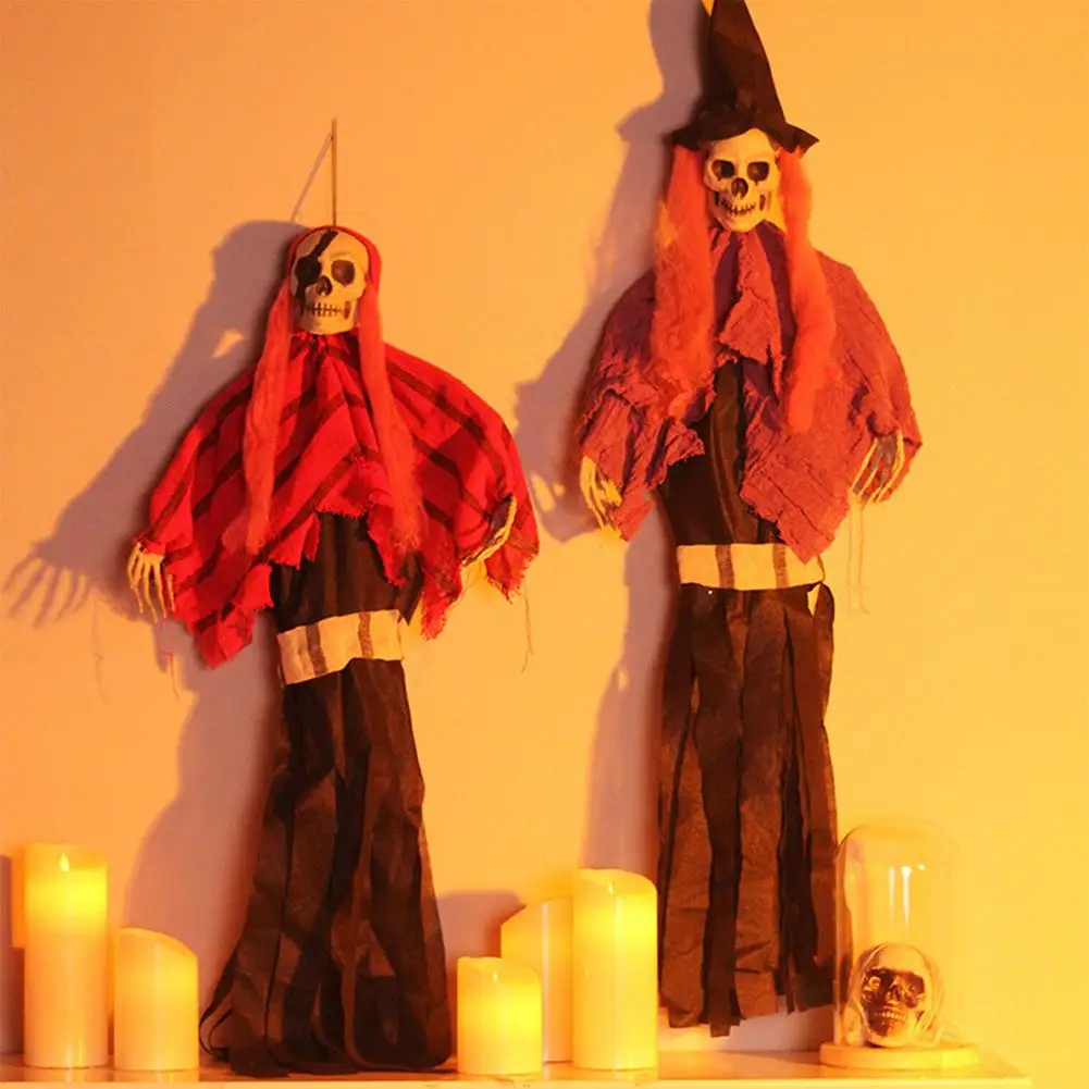 

Halloween Hanging Skull Ghost Decor Ghost Festival Wizard Skull Horror Props Haunted House Secret Room Tricky Halloween Decor