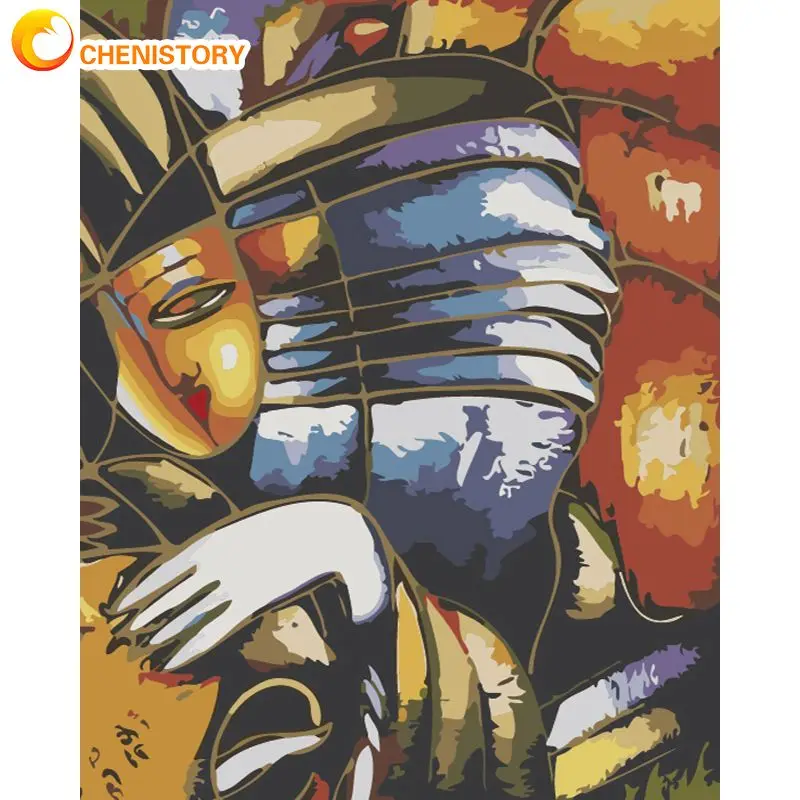 Картина по номерам CHENISTORY ручная роспись абстрактная фигурка подарок рисование